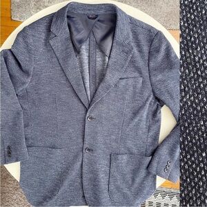 Good Man Brand Men’s Knit Unstructured Blazer Sport Coat Jacket Navy Size XL